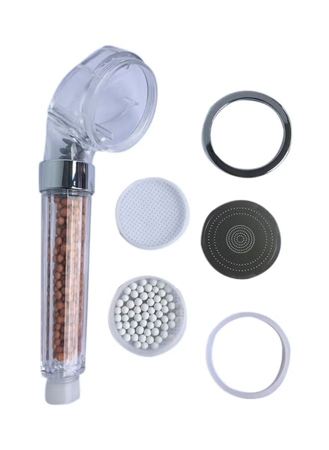 Generic - Water Saving Shower Head With Filter Silver/Clear 27.6cm - Image 1