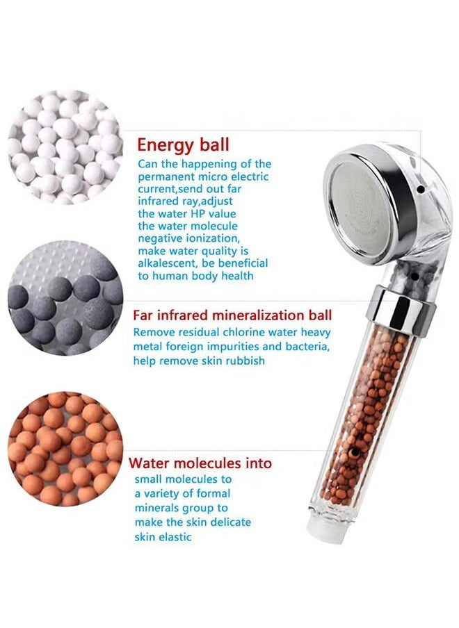 Generic - Water Saving Shower Head With Filter Silver/Clear 27.6cm - Image 1