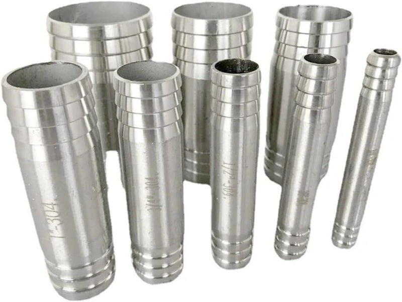 304 Stainless Steel Hose Barb Connector 6mm OD 120mm L Fitting Coupler - Image 1