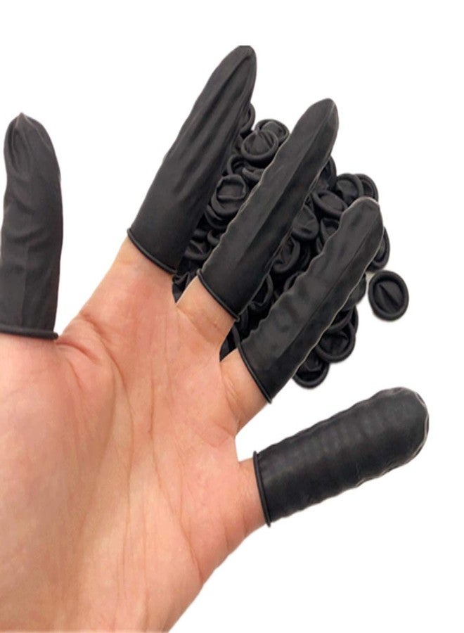 Sanbo ESD Finger Cots, Disposable Finger Protectors, Latex Anti-Static Finger Tip Rubber Protect Keeping Dressing Dry and Clean(Approx 1000pcs, Black - Image 2