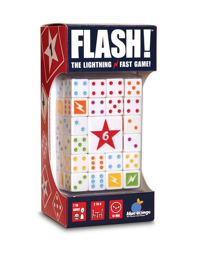 blue orange Dice Game for Kids, Teens and Family, Party Tabletop Game for Game Nights, Ages 7 & Up, 2 to 6 Players, Flash by Blue Orange Games - Image 1