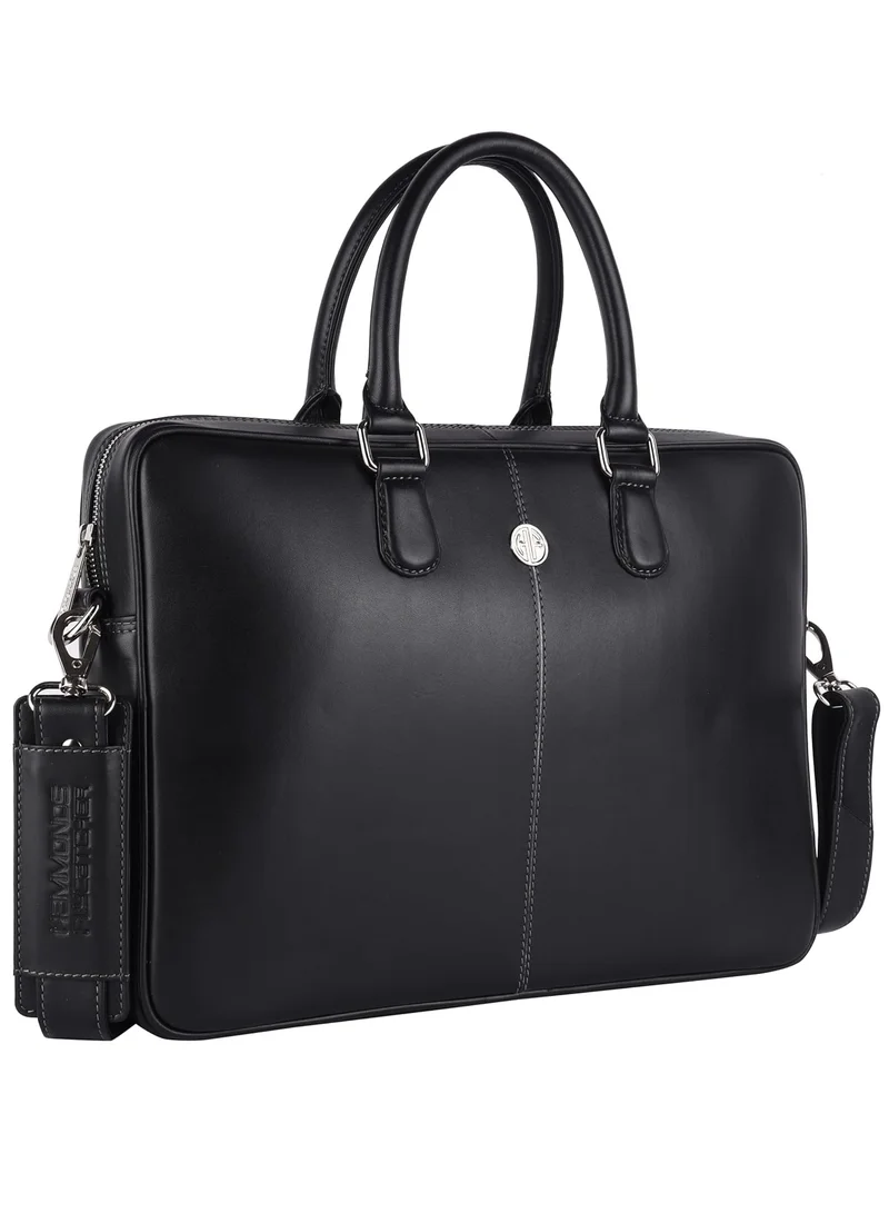 HAMMONDS FLYCATCHER Leather Laptop Bag for Men - Office Bag - Fits Up to 14/15.6/16 Inch Laptop - Laptop Messenger Bags/Leather Bag for Men with Adjustable Shoulder Strap | QDDS