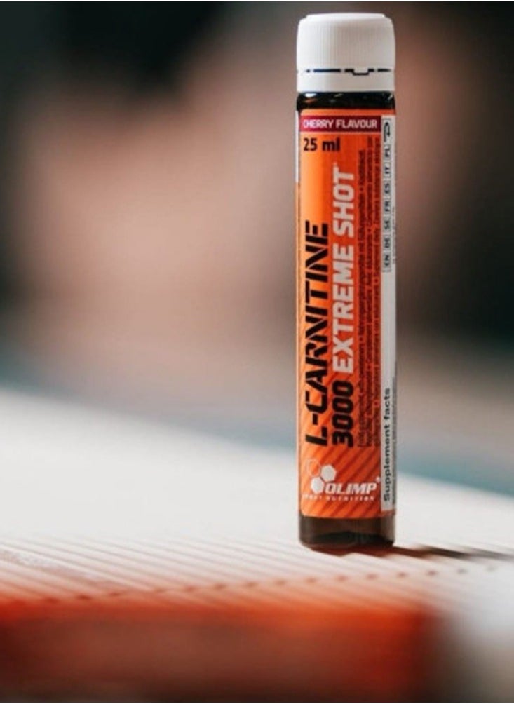 Olimp - L-Carnitine 3000 Extreme Shot 20 x 25ml Cherry - Image 1