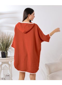 Destiny Hometex 4 Layer Muslin Hooded Adult Women's Poncho  - Image 4