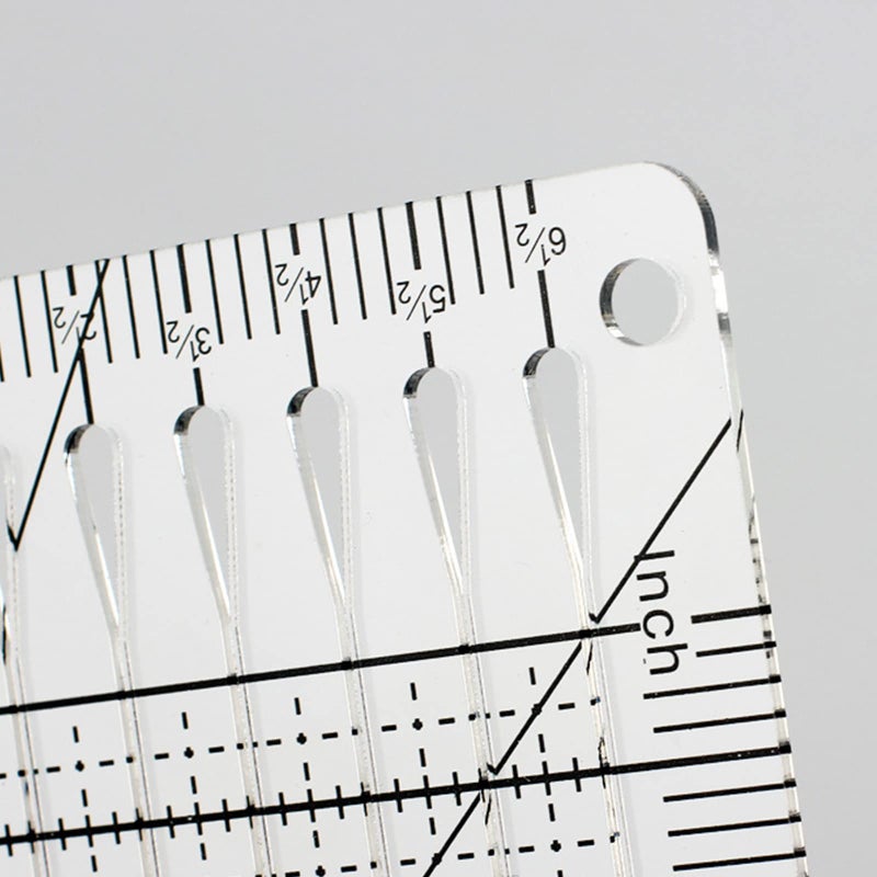 Clear Acrylic Square Quilting Ruler For Fabric Paper Cutting And Sewing Craft Templates - Image 4