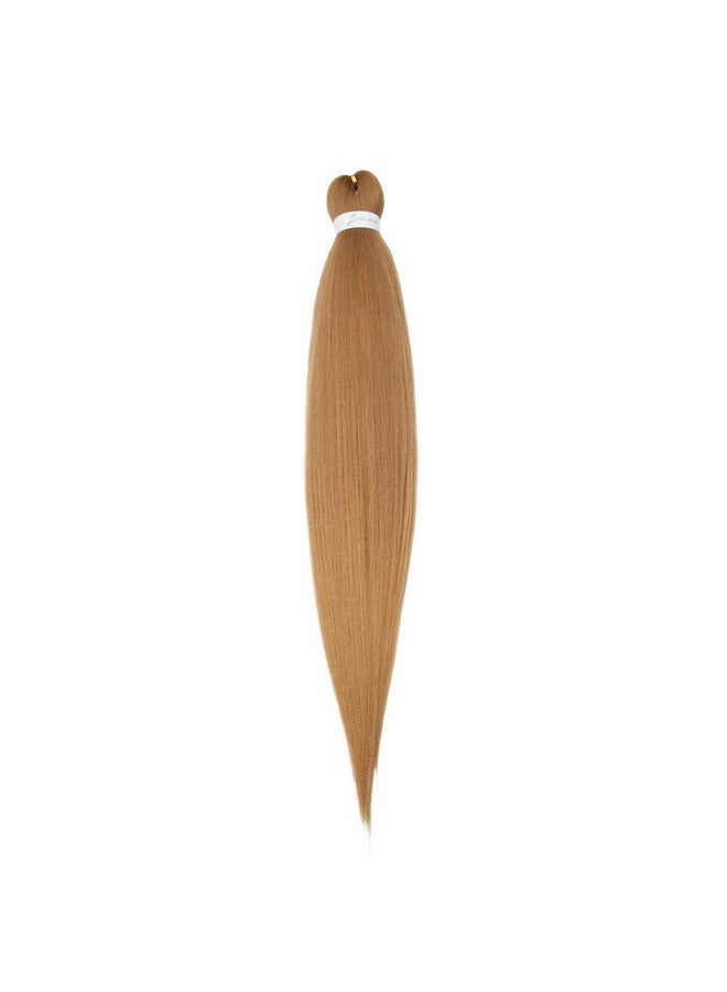 S-noilite Prestretched Braiding Hair Extensions Hot Water Setting Braiding Hair Easy Braid Crochet Hair Professional Itch Free Synthetic Fiber Soft Yaki Texture Braids Hair 26In （2 Bundles Dark Blonde) - Image 3