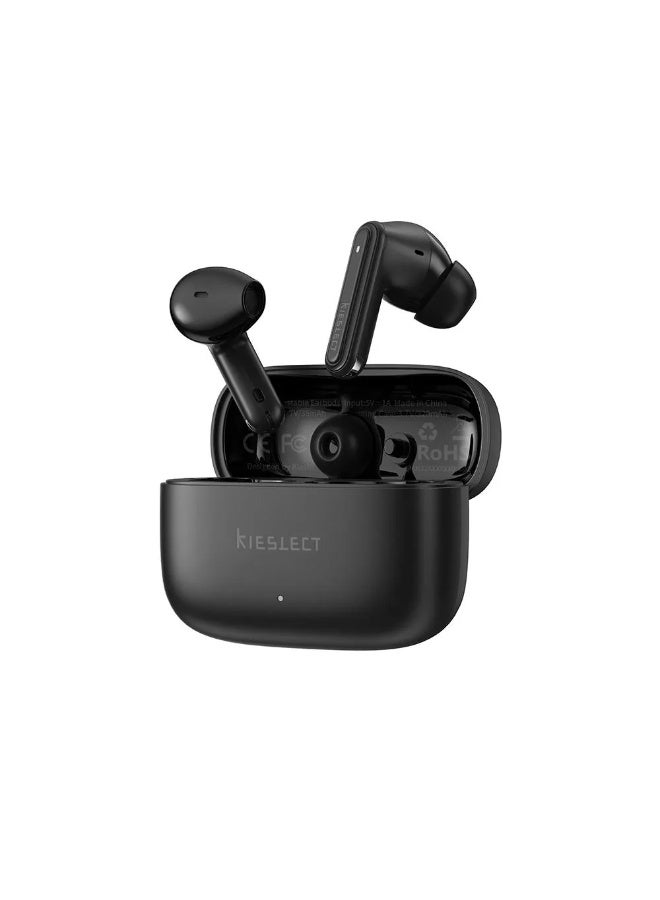 Kieslect Adjustable In-Ear Earbuds with 4 Mics, Up to 23 Hours - Jet Black - Image 3