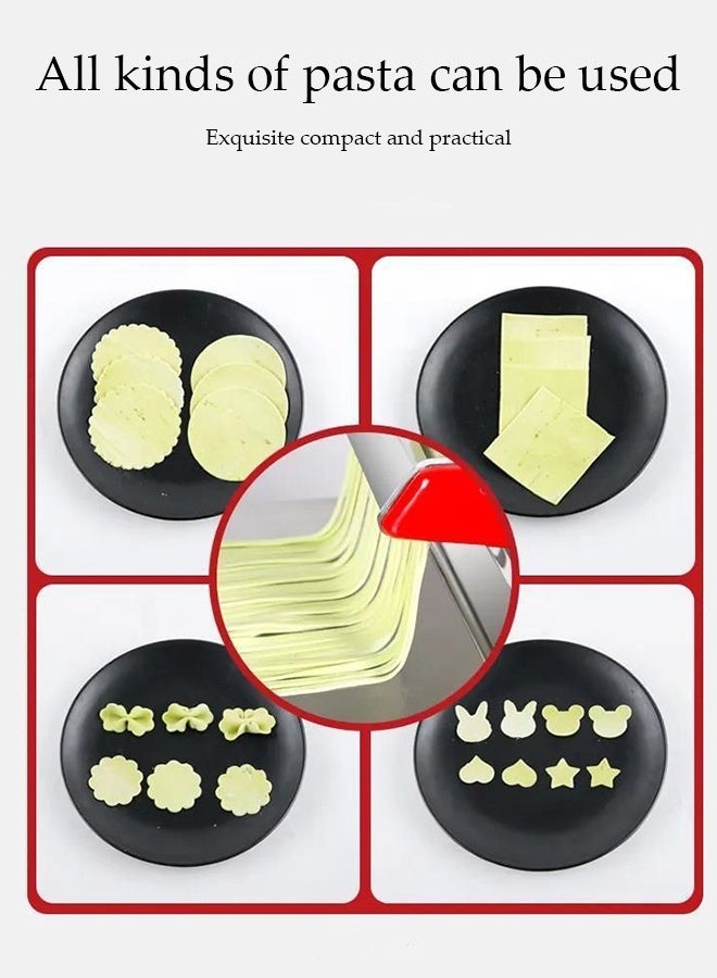 DUNISO Pasta Maker，Manual Noodle Press，Fried Noodle Machine，Detachable Dual-Blades,Hand Crank  - Image 4