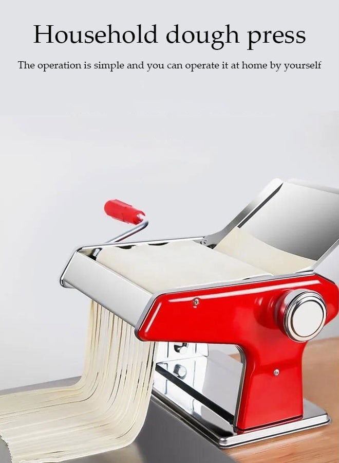 DUNISO Pasta Maker，Manual Noodle Press，Fried Noodle Machine，Detachable Dual-Blades,Hand Crank  - Image 5