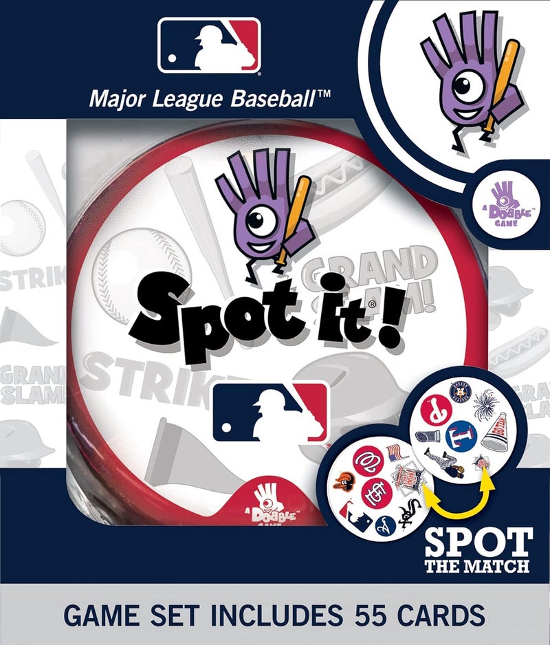 Officially Licensed MLB League-MLB Spot It Game for Kids and Adults