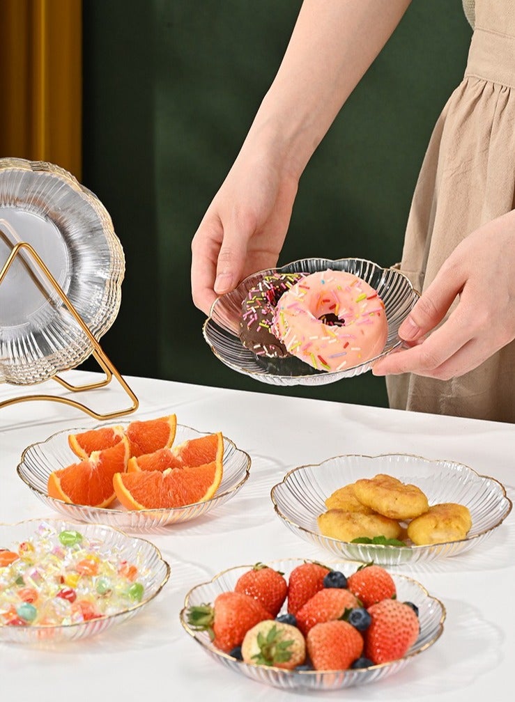 مجموعة من 8 قطع أطباق متعددة الأغراض للفواكه المجففة والمكسرات والفواكه والأطعمة وكأطباق للعظام وأطباق الحلوى - Image 3