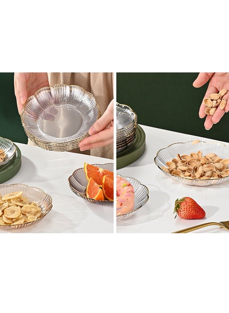 مجموعة من 8 قطع أطباق متعددة الأغراض للفواكه المجففة والمكسرات والفواكه والأطعمة وكأطباق للعظام وأطباق الحلوى - Image 4