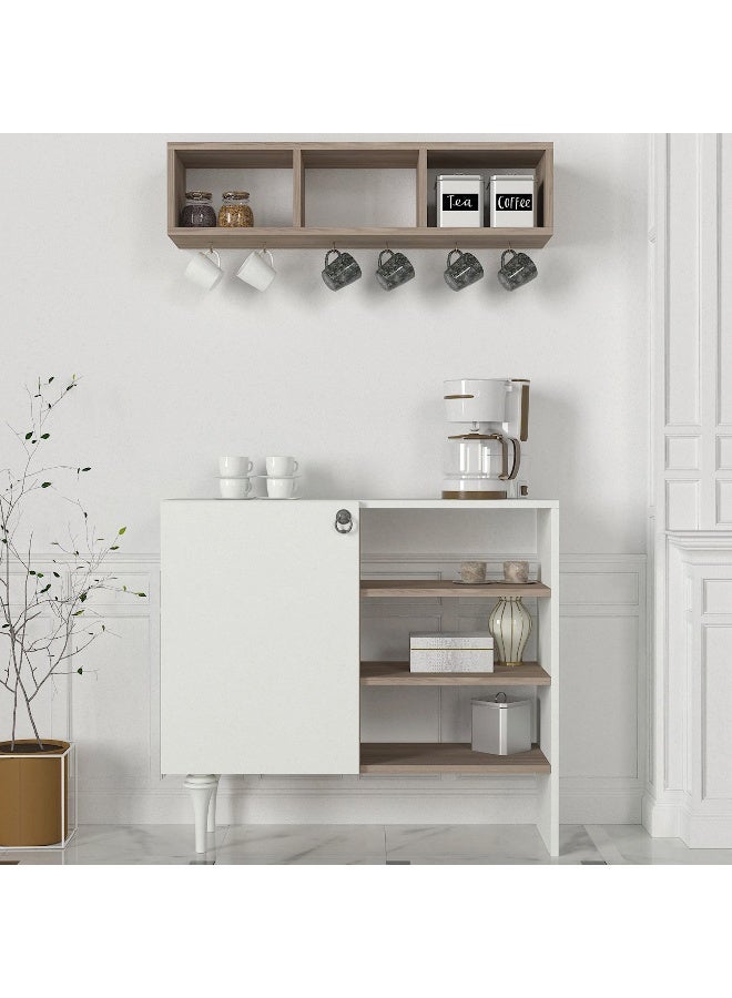 Home Box Modulix Imperio Coffee Cabinet with Shelves - Image 1