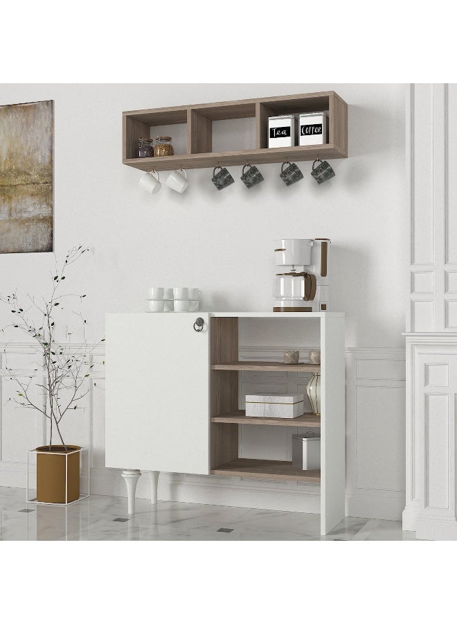 Home Box Modulix Imperio Coffee Cabinet with Shelves - Image 2