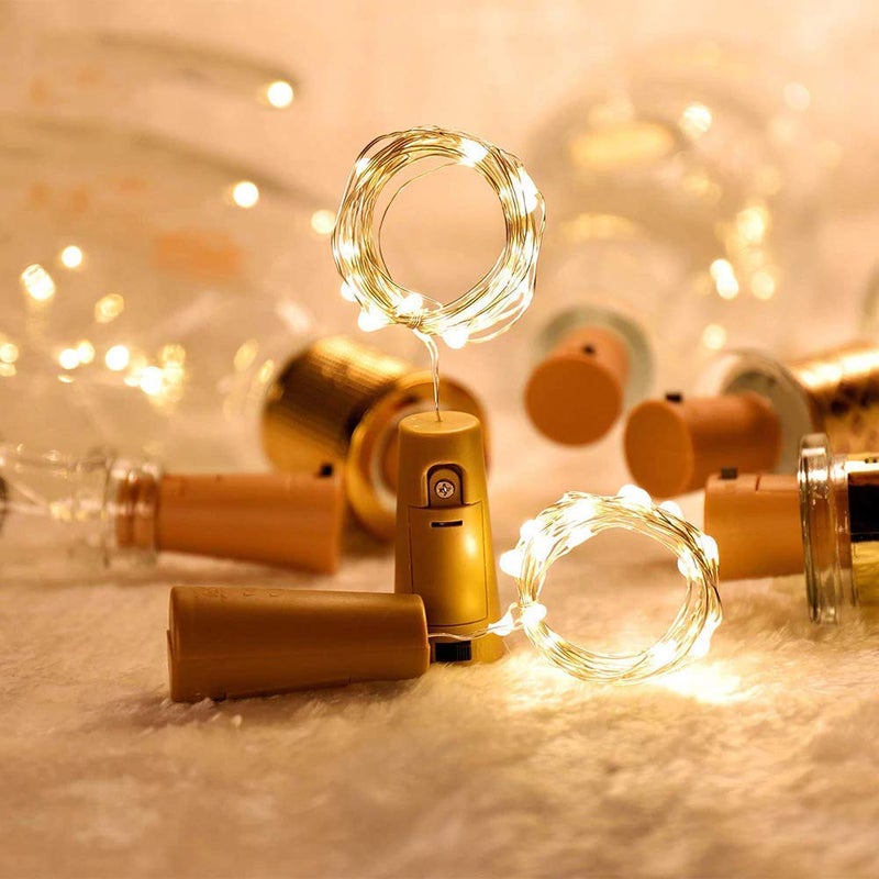 Errol 2 Meter 20 LEDs Copper Wire Fairy Lights for Room Decoration Battery Operated String Lights for Home Decoration Decorative Lights for Room Decoration Pack of 10 - Image 4