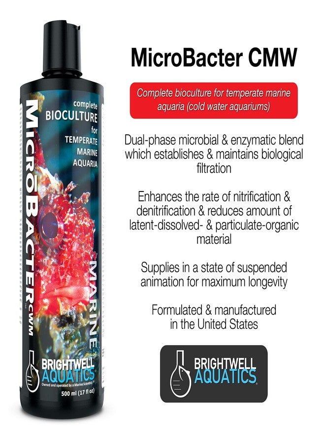 برايت ويل أكواتيكس برايتويل أكواتيكس مايكروباكتر سي دبليو إم - مزرعة بكتيرية لأحواض أسماك المياه الباردة المعتدلة، تُنشئ ترشيحًا بيولوجيًا، 2 لتر - Image 2
