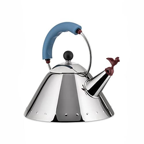 Alessi Michael Graves Kettle with Bird Whistle, Blue Handle - Image 2