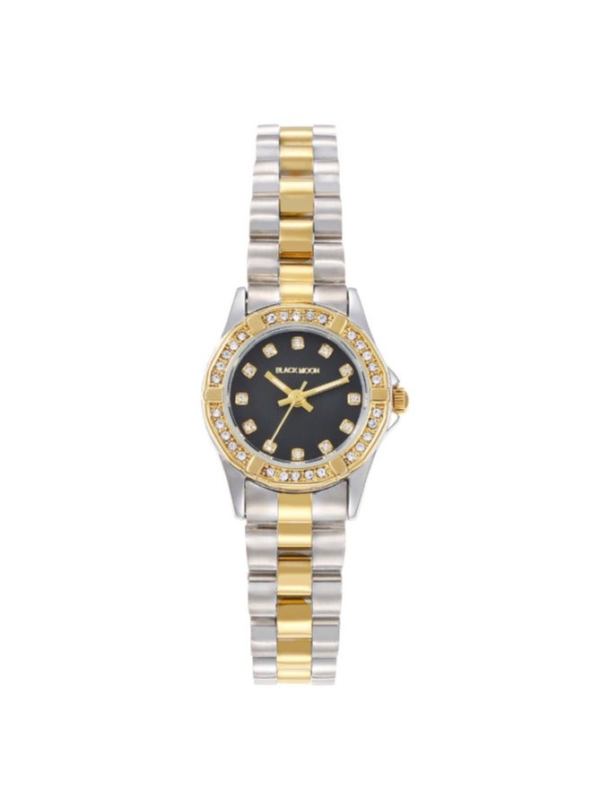 Black Moon Elegant Blackmoon Women's Watch Stylish Black Dial Stainless Steel Band Water Resistant Perfect for Casual and Formal Wear - Image 1