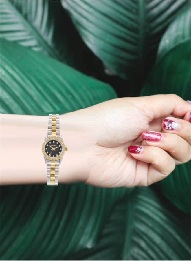 Black Moon Elegant Blackmoon Women's Watch Stylish Black Dial Stainless Steel Band Water Resistant Perfect for Casual and Formal Wear - Image 4