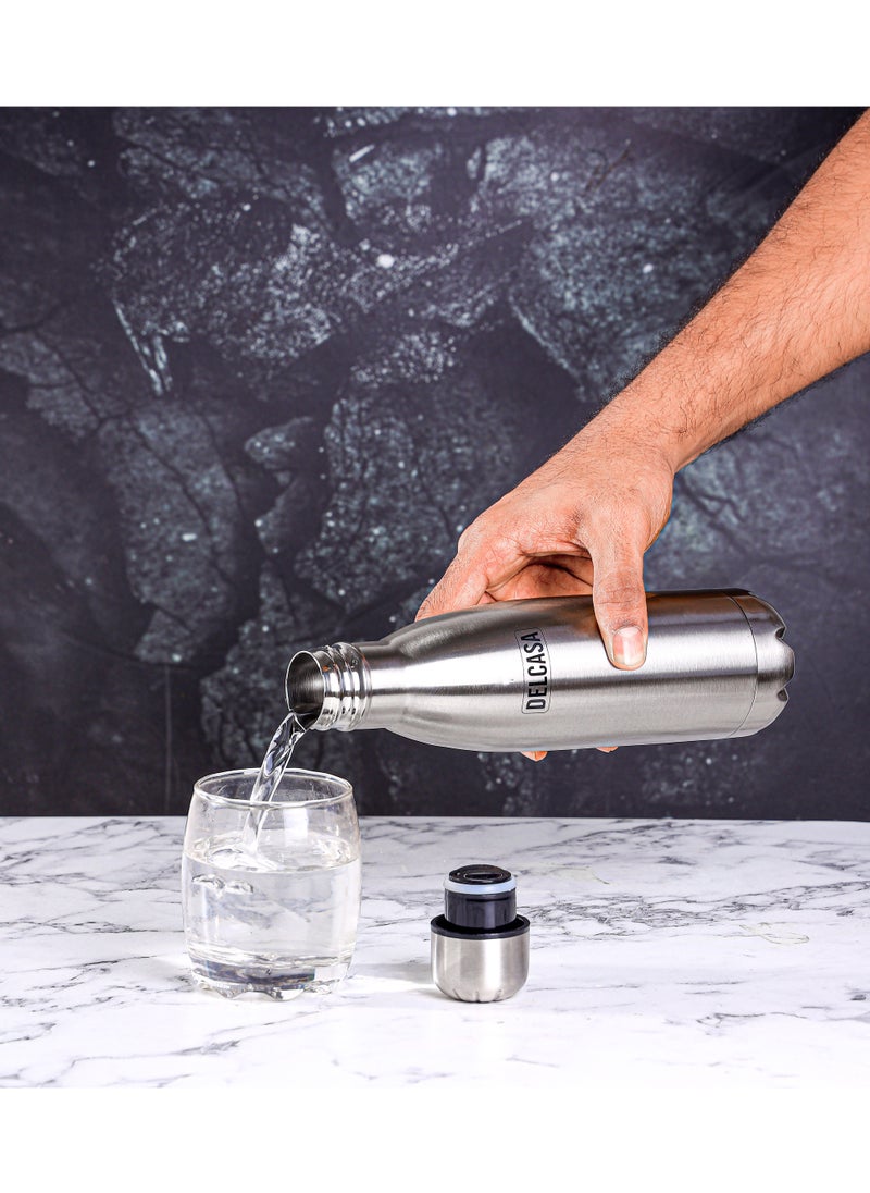 DELCASA Delcasa 500 ml Stainless Steel Vacuum Bottle- DC3292  - Image 4
