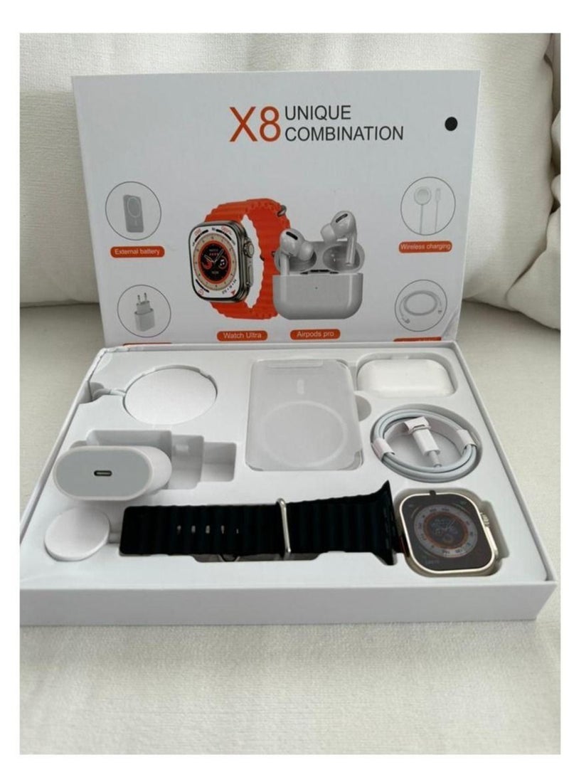 ELTRAZONE X8 8-in-1 Mobile Phone Accessories and Smartwatch Set – All-in-One Bundle for Ultimate Convenience and Style - Image 3