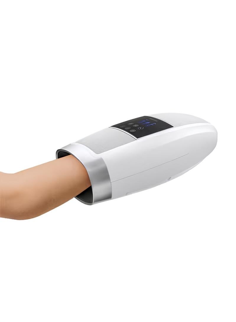 porodo Acupressure Hand Massager with Six Modes / Hand and Fingers Heated Massager / Ergonomic Design / Adjustable Vibration / Warm Compression / Palm Acupuncture Massage / Rechargeable - Grey - Image 1