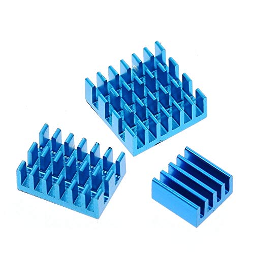 REES52 Rpi PI 4 Heatsink Raspberry Pi 4 Model B Heat Sink 3pcs Raspberry Pi Aluminum Heatsink Radiator Cooling Kit Cooler for Raspberry Pi Color May Vary - Image 3