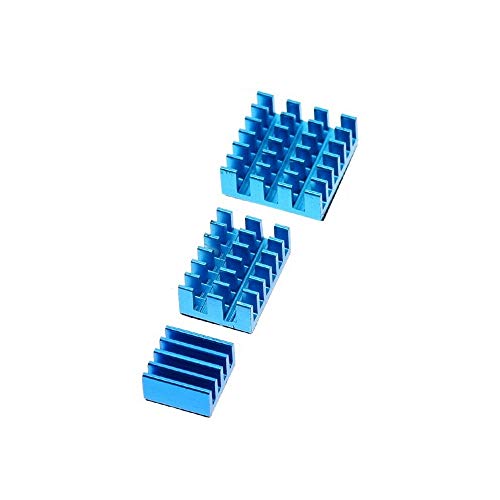 REES52 Rpi PI 4 Heatsink Raspberry Pi 4 Model B Heat Sink 3pcs Raspberry Pi Aluminum Heatsink Radiator Cooling Kit Cooler for Raspberry Pi Color May Vary - Image 4