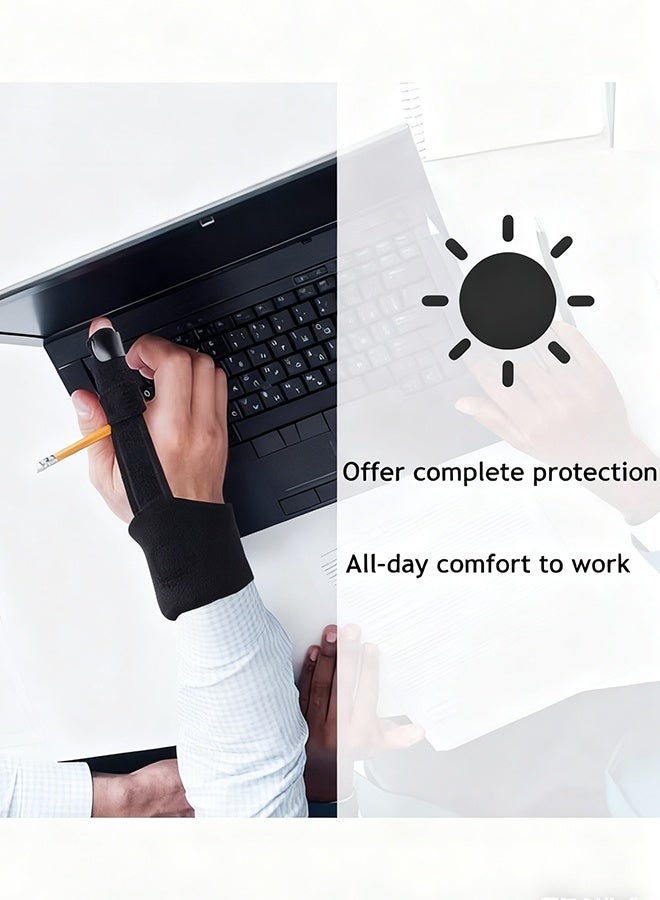 Happy D Finger Splint, Adjustable Finger Extension Splint for Mallet Finger, Finger Knuckle Immobilization, Finger Fractures,and Pain Relief, One Size, Fits All Fingers - Image 5