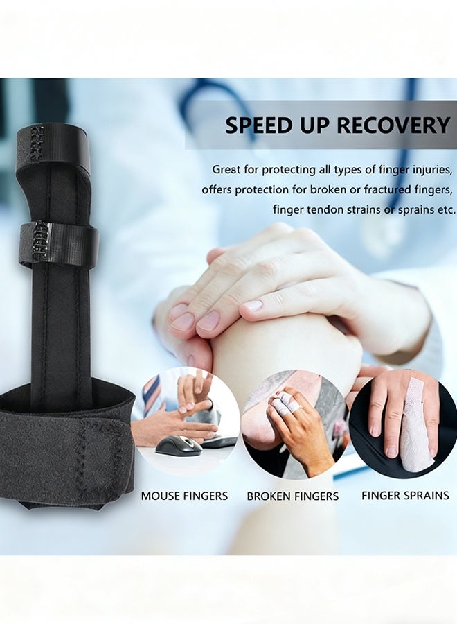 Happy D Finger Splint, Adjustable Finger Extension Splint for Mallet Finger, Finger Knuckle Immobilization, Finger Fractures,and Pain Relief, One Size, Fits All Fingers - Image 4