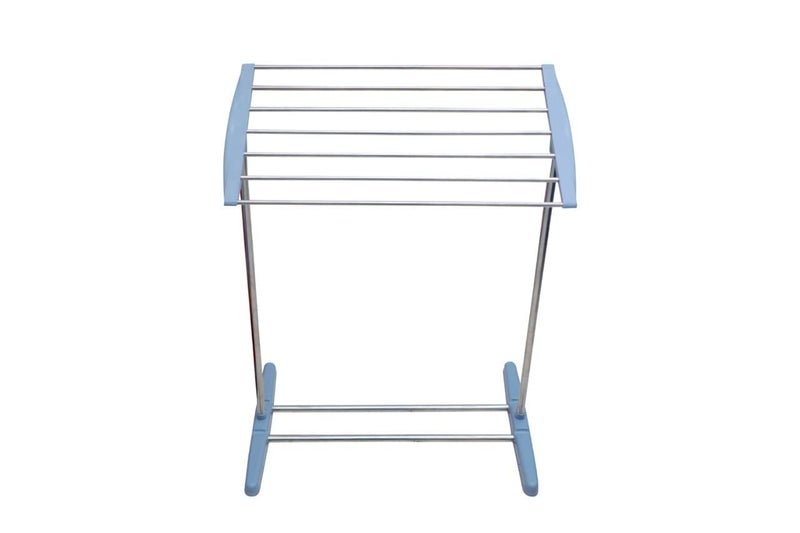 DISHIN Swamey Stainless Steel Mobile Towel Rack, Floor-Standing Multi-Functional Mobile Foldable Balcony Towel Stand, Save Space Rack for Drying Holder, Mini Cloth Rack,Indoor and Outdoor - Image 1