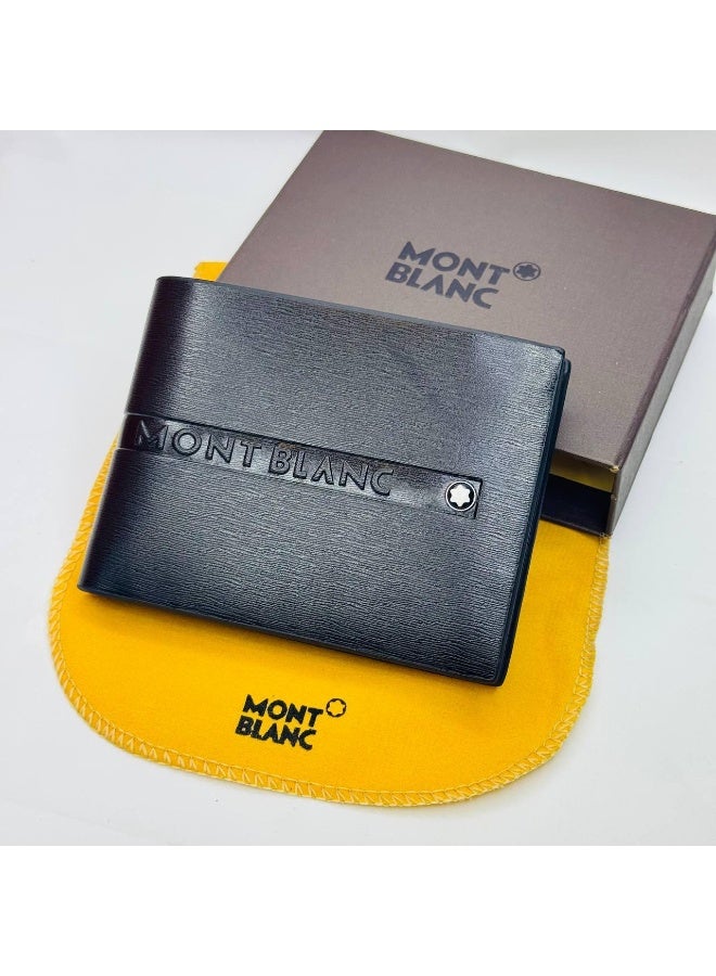 مون بلان محفظة جلدية مونت بلانك سوداء