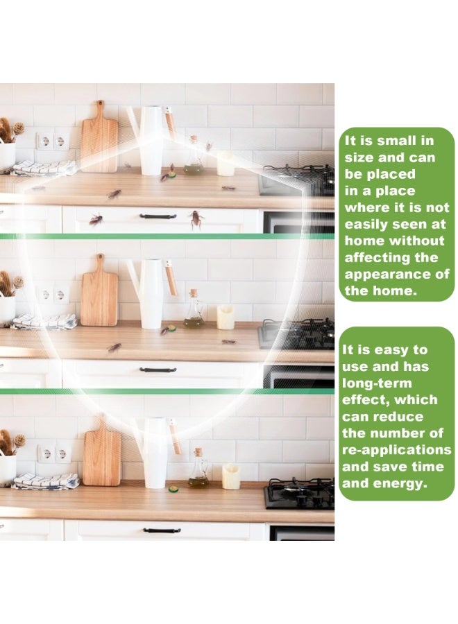 MOONSPRY Powerful Cockroach Bait 12pcs Fast Kill Roach Killer Indoor Kitchen Home Pest Control Non-Toxic Safe for Pets & Kids Long Lasting No Smell Easy Use - Image 5