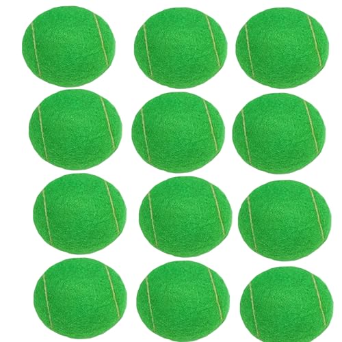 V4L Cricket Tennis Ball Light Weight, Made of Rubber for Cricket Training, Tennis Training, Cricket Rubber Heavy Weight Tennis Ball Cricket Tennis Ball Multicolour (Pack of 12) - Image 5