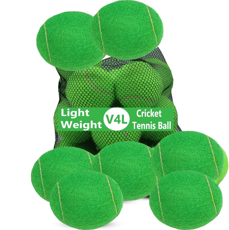 V4L Cricket Tennis Ball Light Weight, Made of Rubber for Cricket Training, Tennis Training, Cricket Rubber Heavy Weight Tennis Ball Cricket Tennis Ball Multicolour (Pack of 12) - Image 1