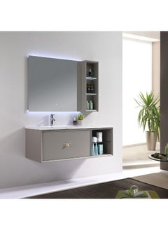 DANUBE HOME Milano Luxury And Modular Meala Vanity Led Mirror Touch Switch With Large Storage Drawer And Under Counter Wash Basin  - Image 3