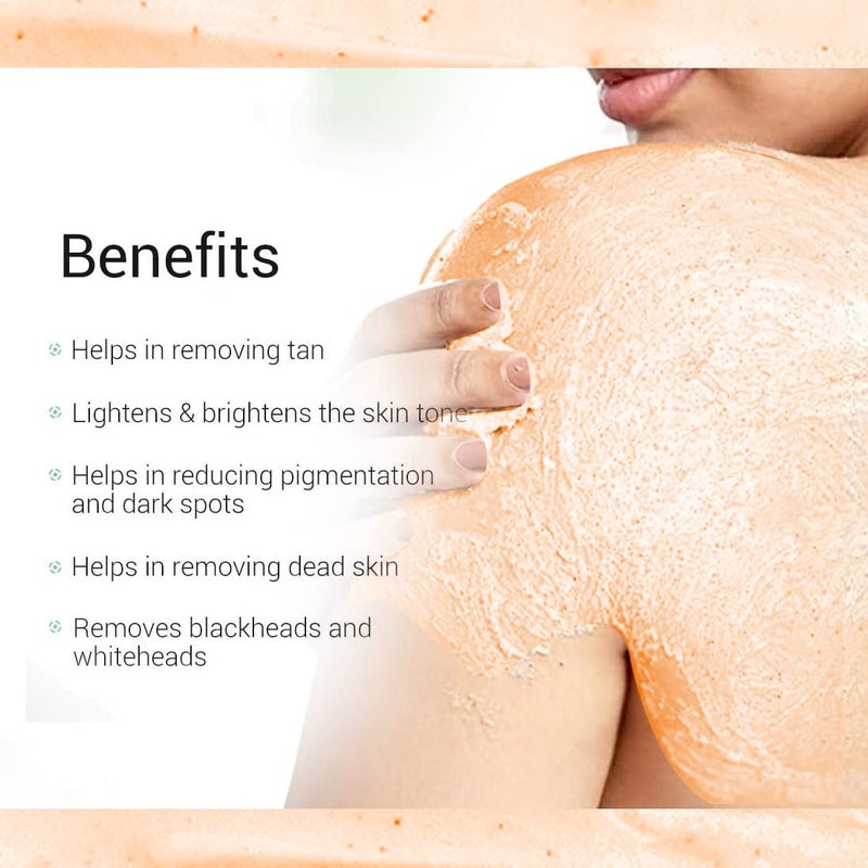 Lilium Orange Scrub Pack 250g Each Enriched With Orange Extract Active vitamins B3 C E Remove Oil Dirt Blackheads And Give Instant Radiance Cruelty Free Pack Of 2 - Image 5
