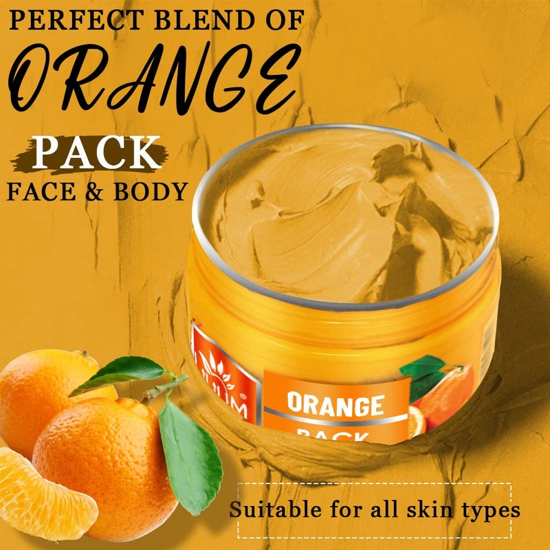 Lilium Orange Scrub Pack 250g Each Enriched With Orange Extract Active vitamins B3 C E Remove Oil Dirt Blackheads And Give Instant Radiance Cruelty Free Pack Of 2 - Image 4