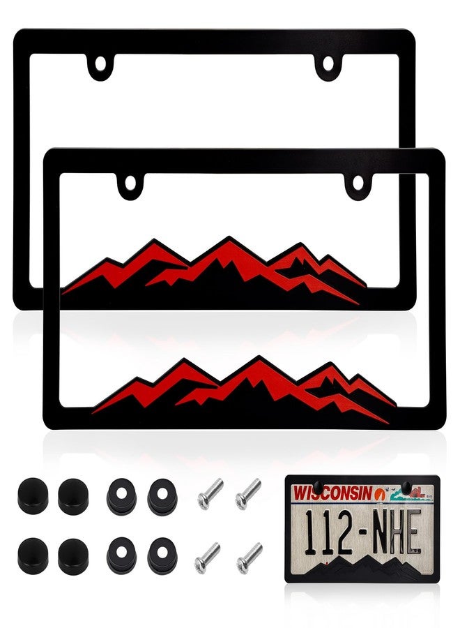 XCLPF Mountain License Plate Frames(RED)