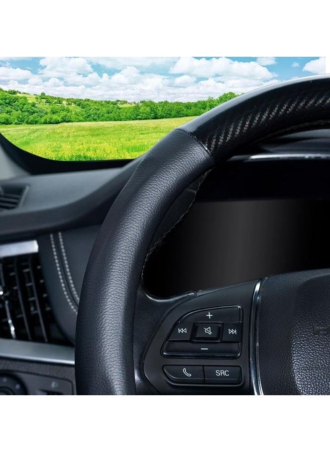 Generic Leather Carbon Fiber Steering Wheel Cover  - Image 5