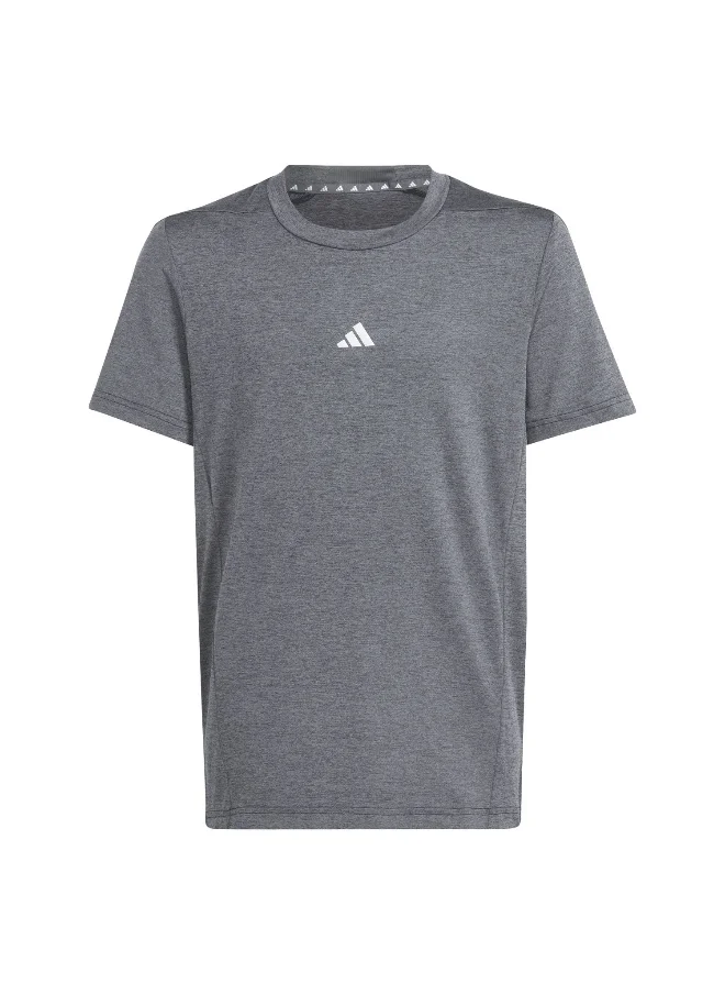 اديداس adidas J Hea Tee Black Training T-Shirts 5-6Y