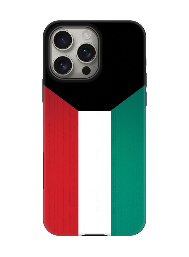 Stylizedd Tough Pro Magnetic Case for iPhone 16 Pro Max, Dual Layer hybrid PC + TPU Mobile Cover Matte - Flag Of Kuwait  - Image 1