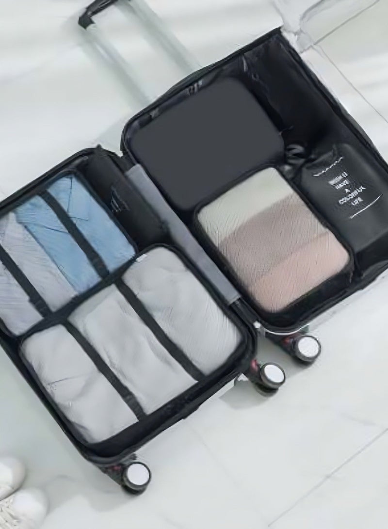 Travel Organizer Bag Storage Cube Set Storage Luggage Packing Organize Clothes Shoes And More With Luggage Packing Cube Bag Organizer - Image 4