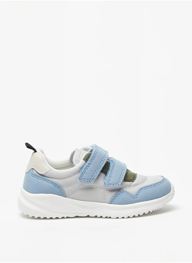 ال بي ال من شو اكسبرس Boy's Textured Sneakers with Hook and Loop Closure