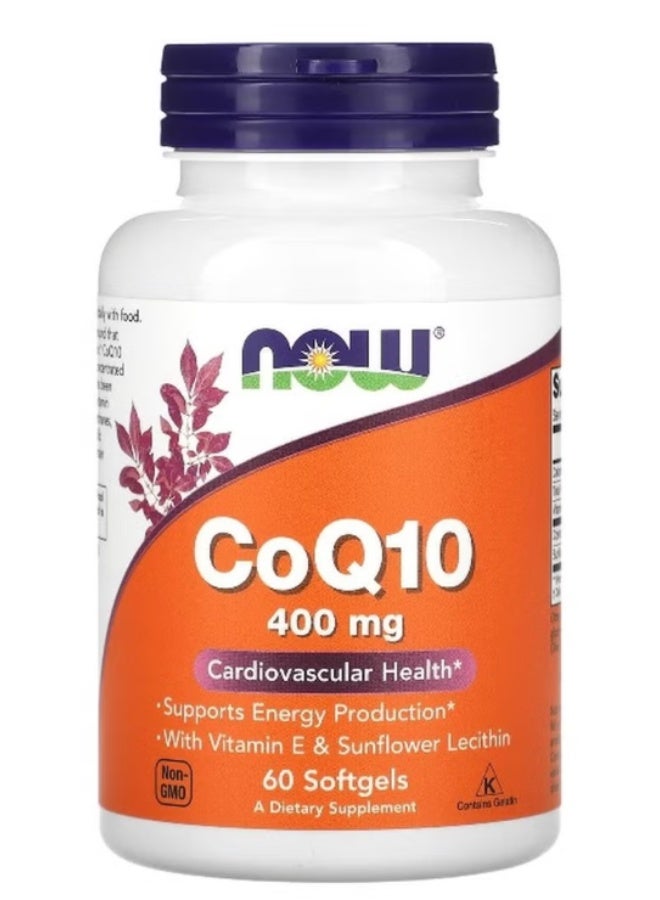 CoQ10, 400 mg, 60 Softgels
