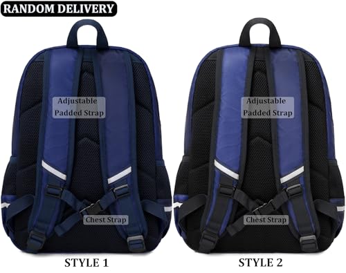 JIANYA Kids Backpack for School Boys, Basketball Themed Backpack with Lunch Box Elementary Kids School Bag Travel Back Pack for Boy, Blue - Image 4