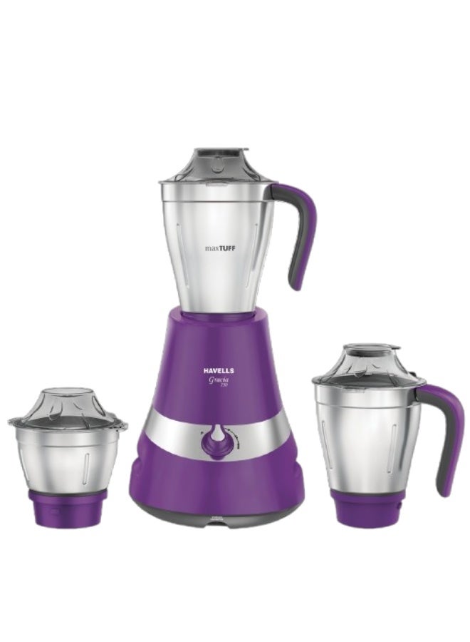 هافلز خلاط ومطحنة هافيلز جراسيا 750 واط، 3 أوعية، لون بنفسجي - Image 3