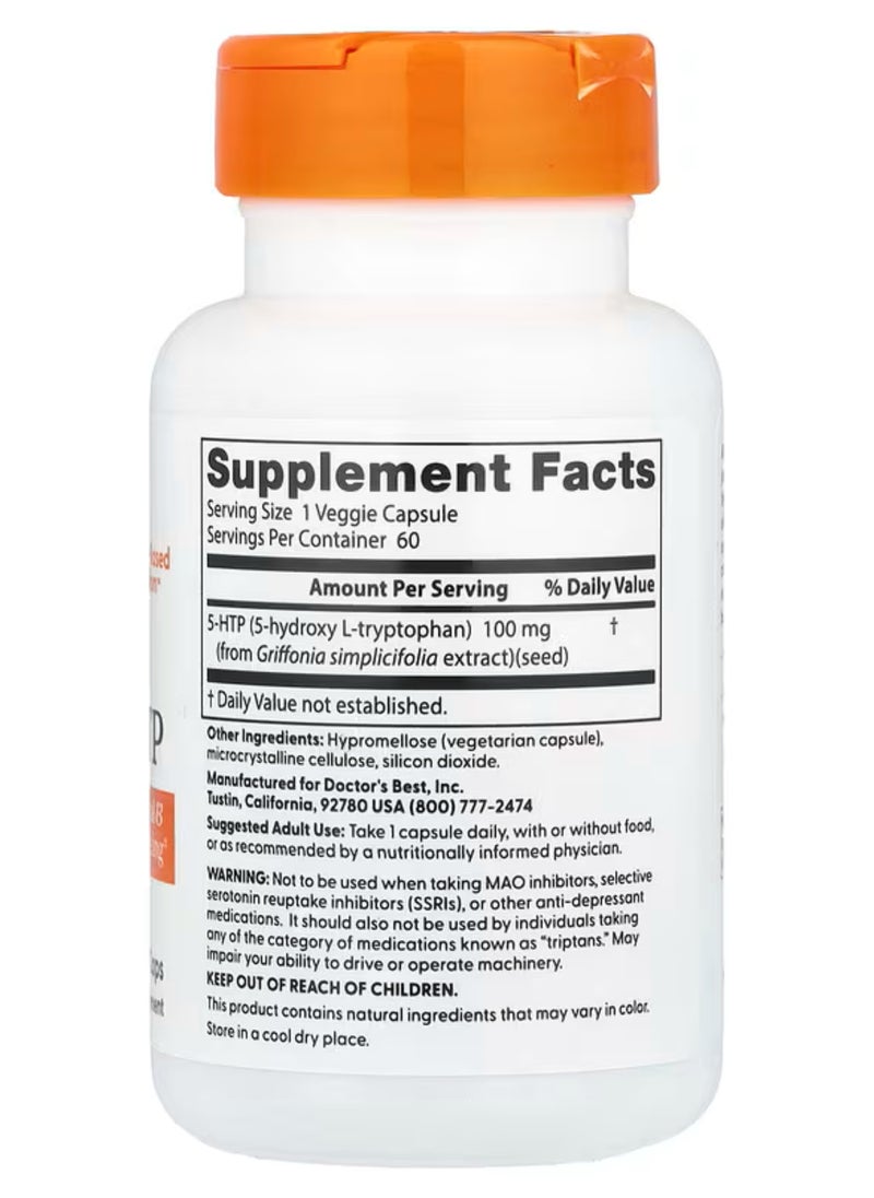 Doctor's BEST 5-HTP 100mg      60VC  - Image 2