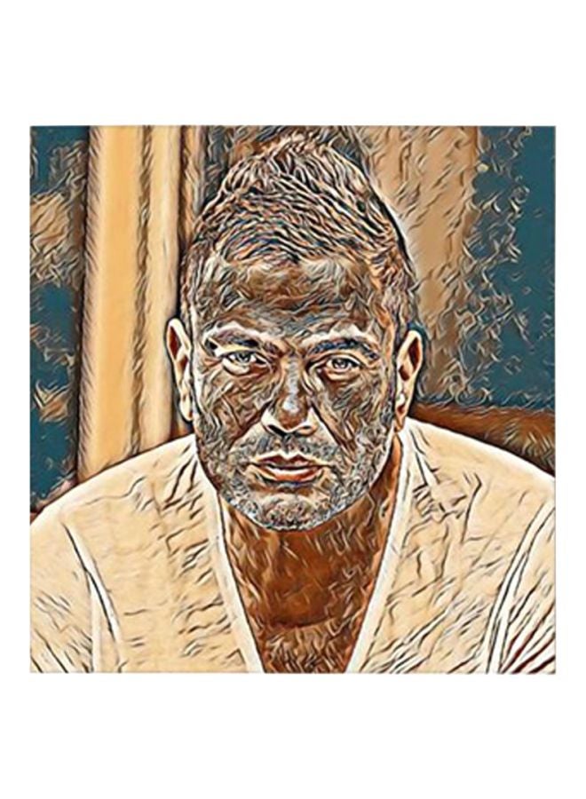 RYN Amr Diab MDF Wall Art Multicolour 30x30centimeter - Image 2
