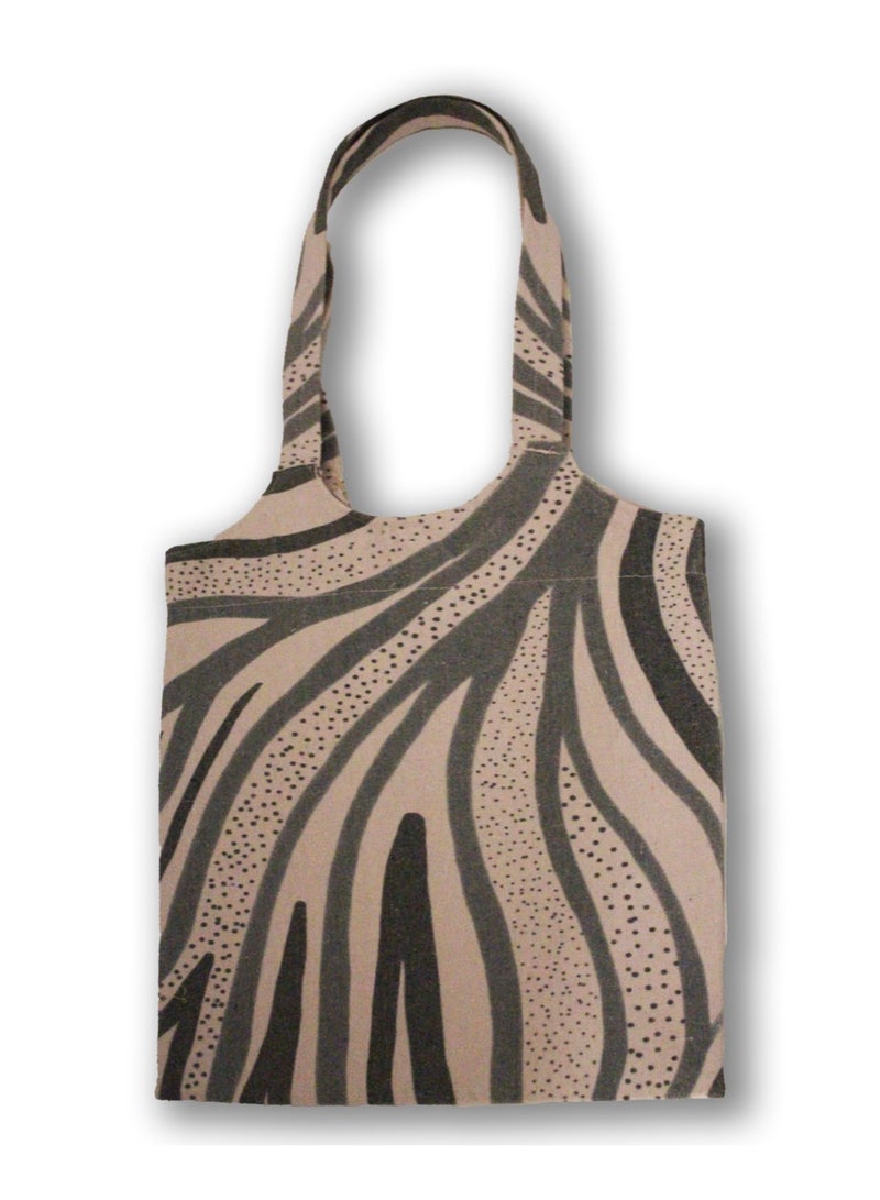 Gharibo Bags Casual Printed Linen Tote Bag  H230011c - Image 1